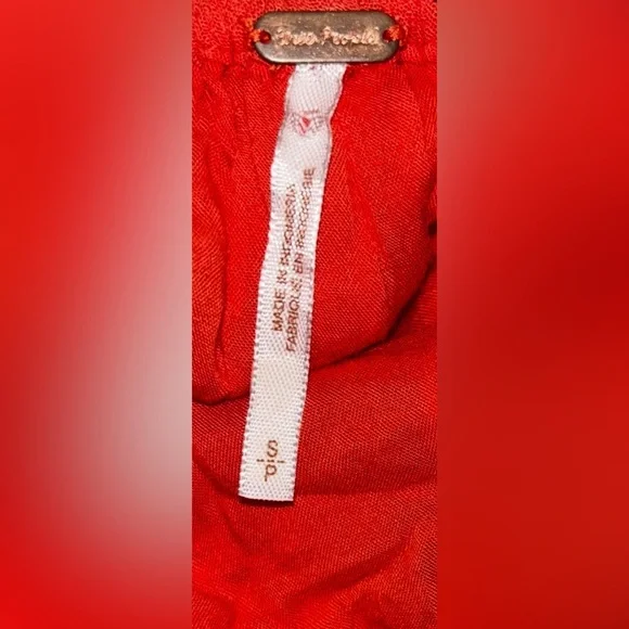 Free People Bali Sweet Dahlia Dress in Orange Size: Small - Picture 6 of 7